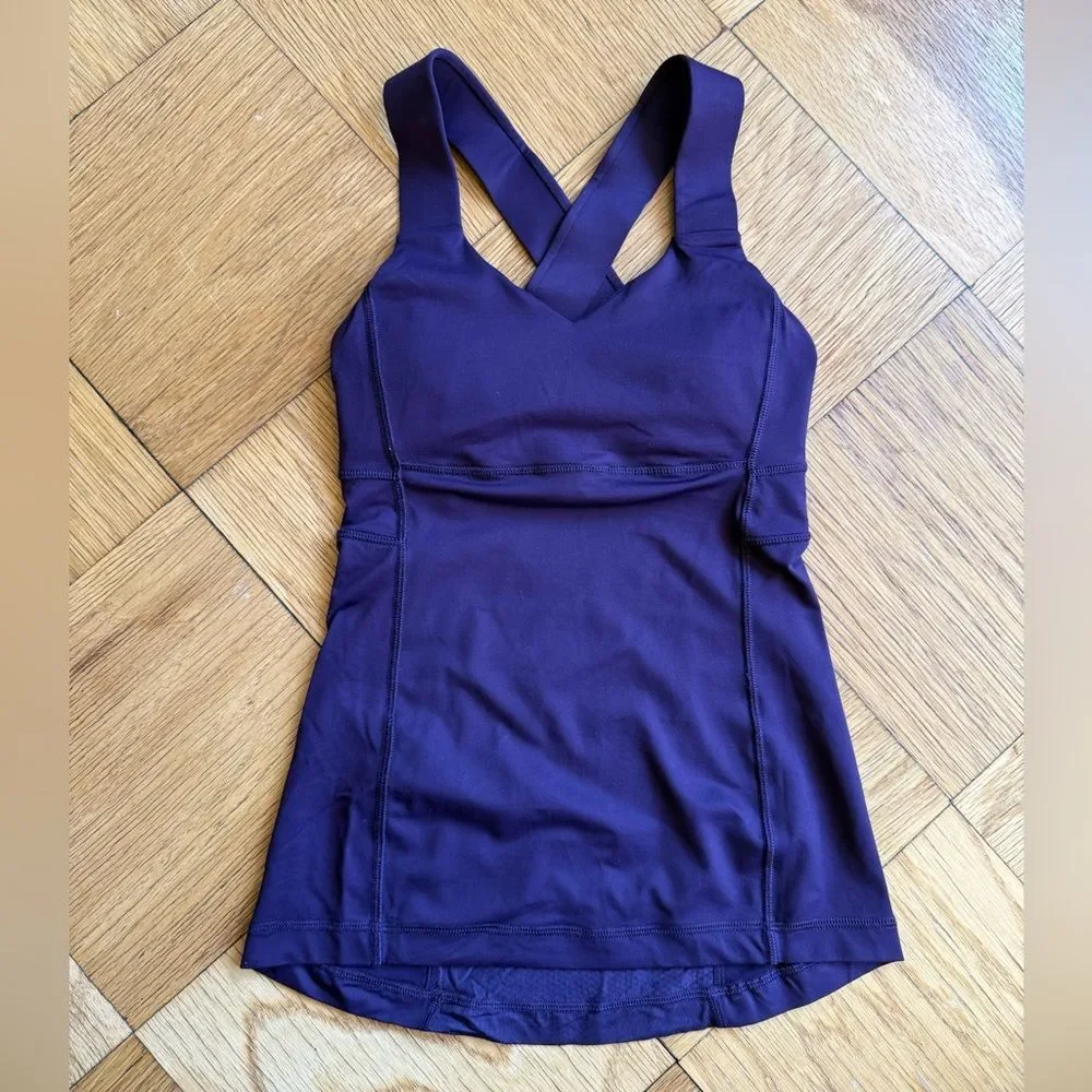 Lululemon Push Ur Limits Tank, Deep Zinfandel, Size 2, EUC